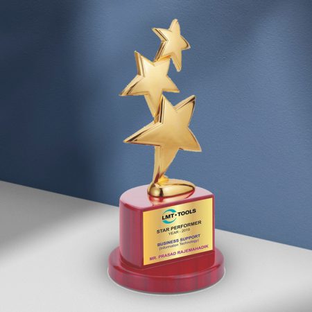 Metal 3 Star Trophy